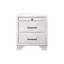 Table de chevet blanche pour la maison - 26,66 po de hauteur, 41,19 lb de poids, bois massif + chambre à coucher de hauteur 22, lb, 18 x 13 5H