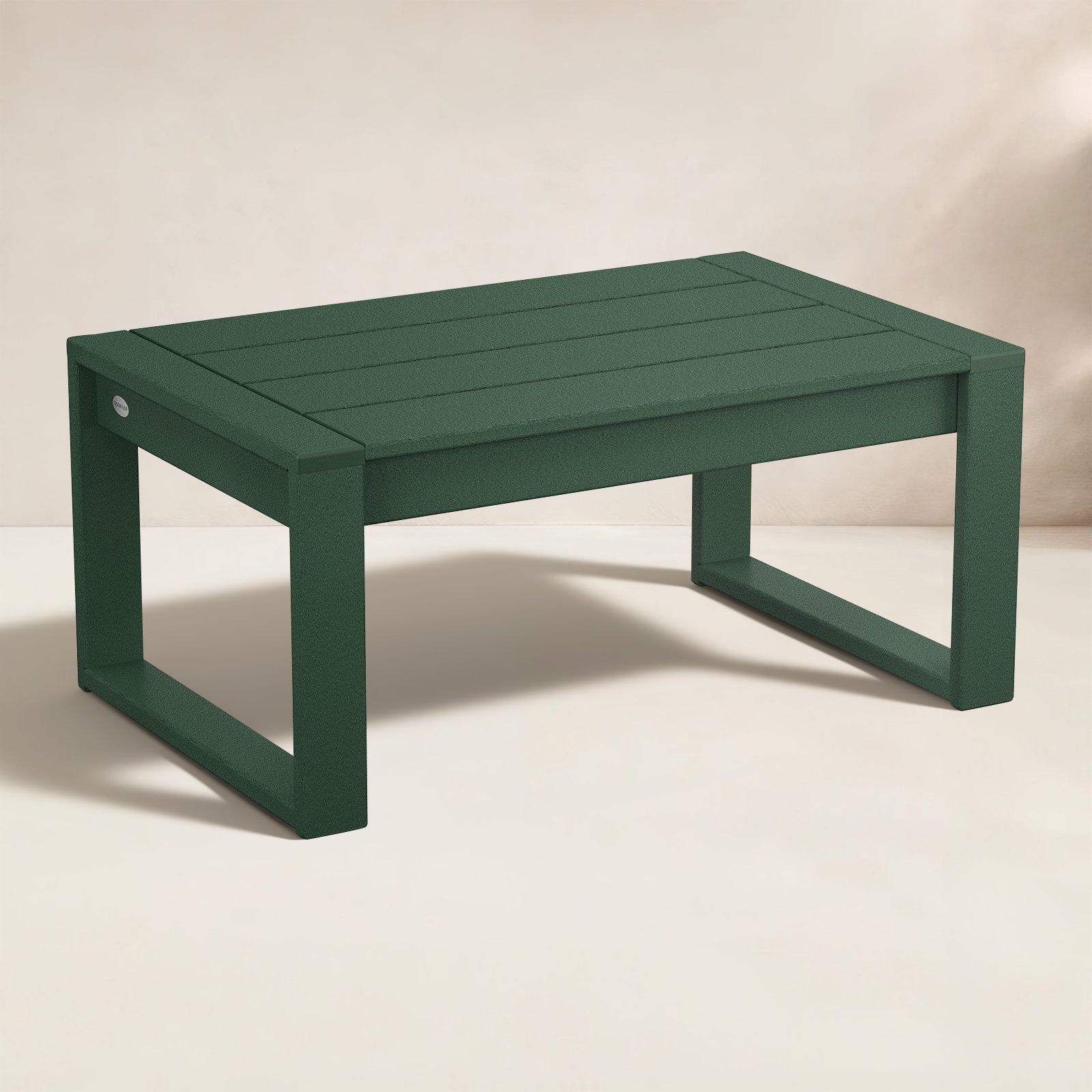 POLYWOOD® Edge 35" Patio Table, Green