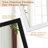 Rectangular Decorative Wall Mirror With Statement Deep Frame, HD Tempered Glass Vanity Mirror For Bathroom, Entryway, Or Bedroom-872761204-872761201
