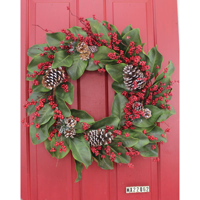 Handcrafted Faux Berry Foam 24'' Wreath