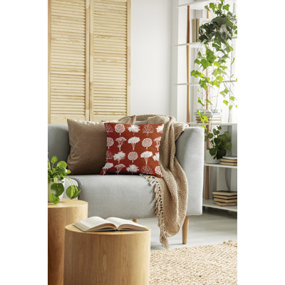 Lenard Floral Reversible Throw Pillow