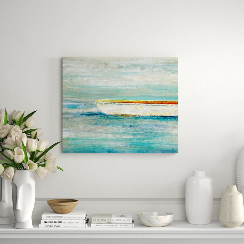 Port Side Painting, 25" H x 30" W x 1.5" D, Knife Gel