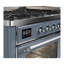 Majestic III Series 60 Inch Dual Fuel Range with 7 Sealed Burners, Griddle, in Blue Grey (Liquid Propane, Burnished Trim)-117886129-117886130-117886131