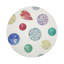 Sous-verres ronds en cuir Jewel White Vegan-119015130