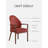 Modern Light Luxury Solid Wood Ebony Backrest Dining Chair