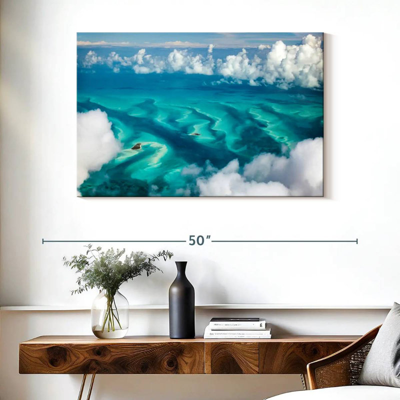 Gillard, Bahamas, nuages, H 26 po x l 39 po