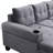 LiadanModern Liadan 97.7" Velvet Round Arm Modular Sofa Chaise Lounge Couch With Chaise