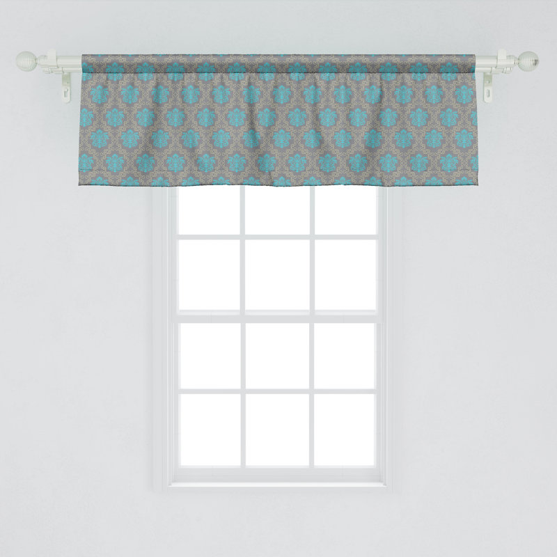 Ensemble de 2 cantonnières Ambesonne Damask 46780, L 54 po x L 18 po