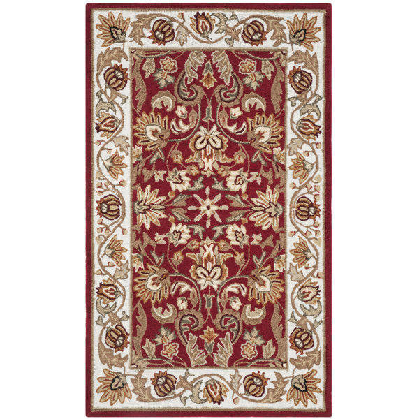 Charlton Home® Harkins Hand Hooked Performance Oriental Rug & Reviews ...