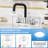 2-handle Bathroom Faucet with Drain Assembly-93332558
