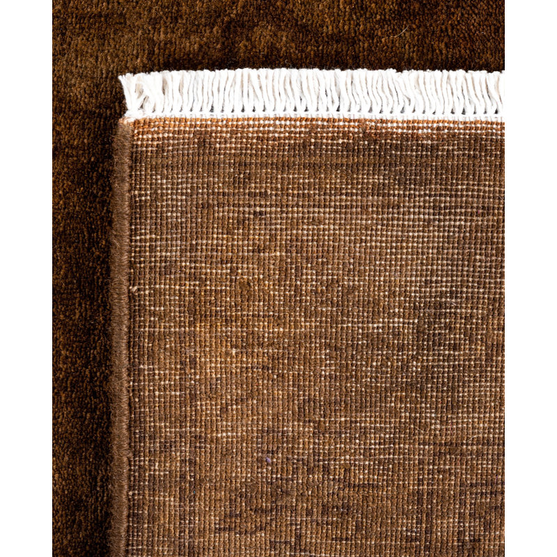 Overdyed One-of-a-Kind Runner 2'7" X 4' Hand Knotted Area Rug