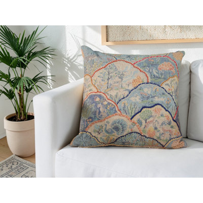 Aurelia Scallop Linen Throw Pillow Cover 