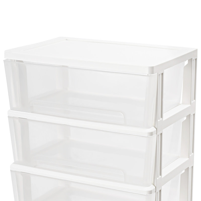 Chariot de rangement Laraye, Blanc