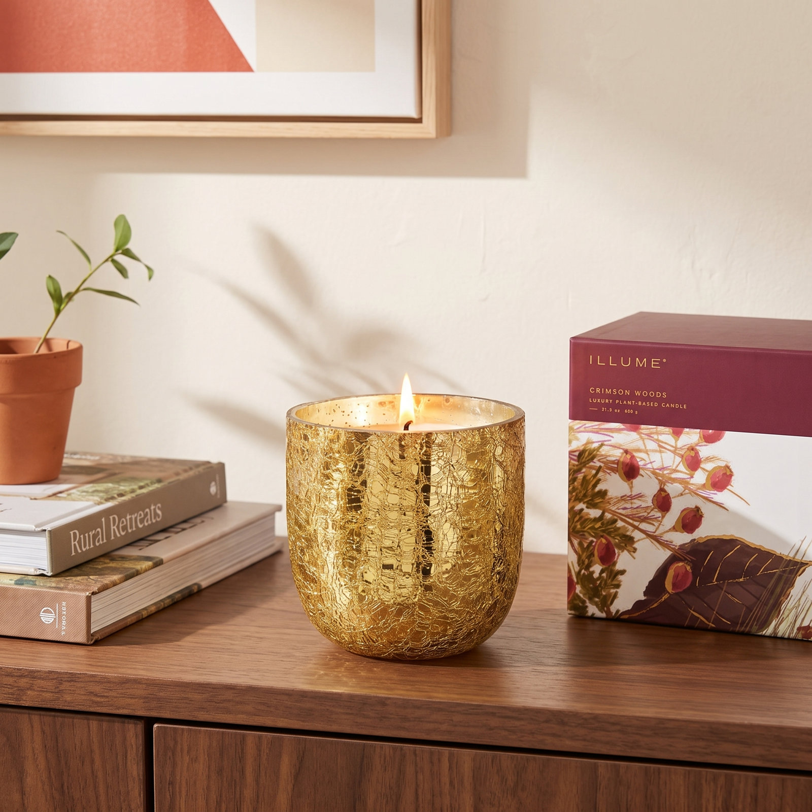 Crimson Woods Scented Jar Candle