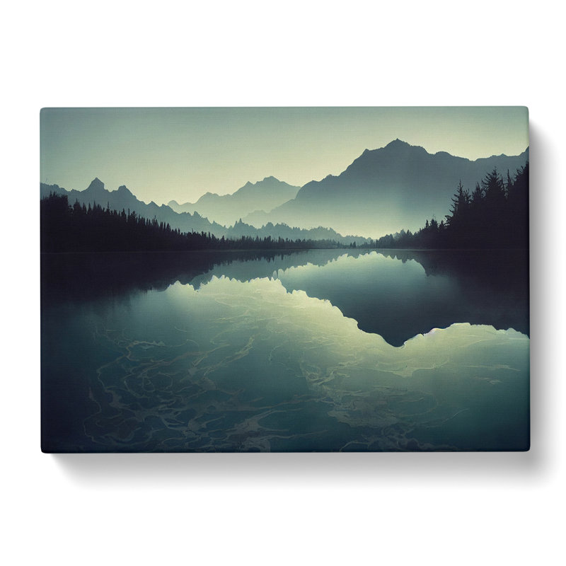 Mountain Lake Reflection Vol.7 - Wrapped Canvas