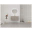 Meuble-lavabo mural 36 po avec lavabo en résine et portes à fermeture en douceur, kaki-129504504-129504502