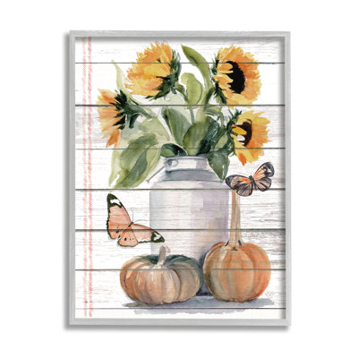 Papillon monarque orange tournesol d'automne