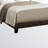 Warminster Transitional Brown Leather Look in Queen Size Bed, 45.6'' H X 64.05'' W X 85.11'' L