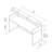 2 Person Rectangle Glass Reception Desk
