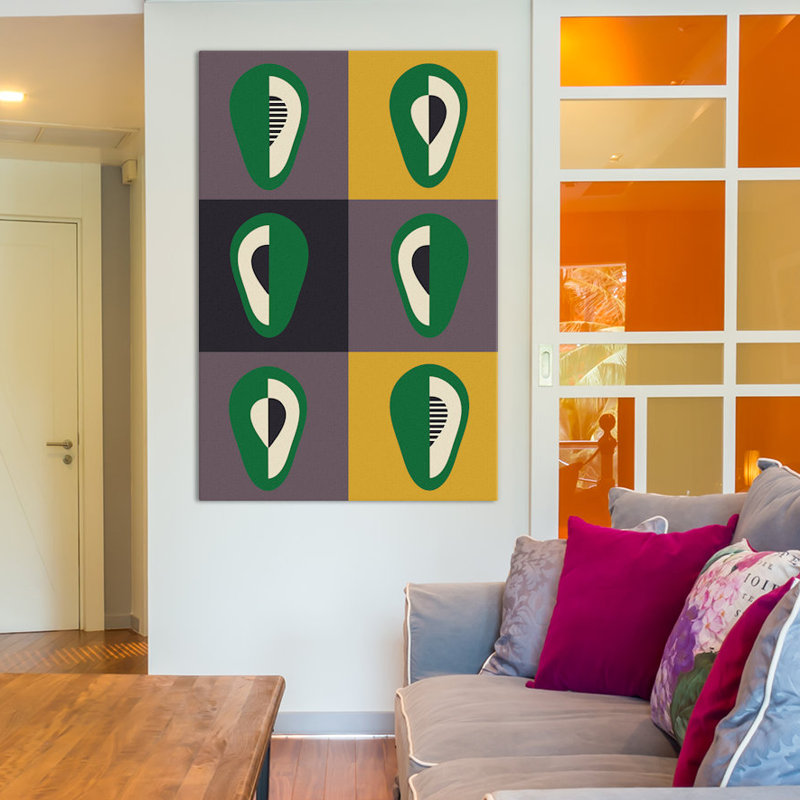 « avocats »-impression sur toile, H 18 po x l 12 po x P 1,5 po, Toile