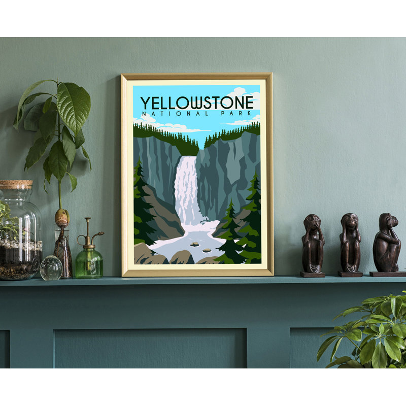 Yellow Stone National Park Wyoming, impression d'affiche de voyage, impression sans cadre, art mural maison et bureau
