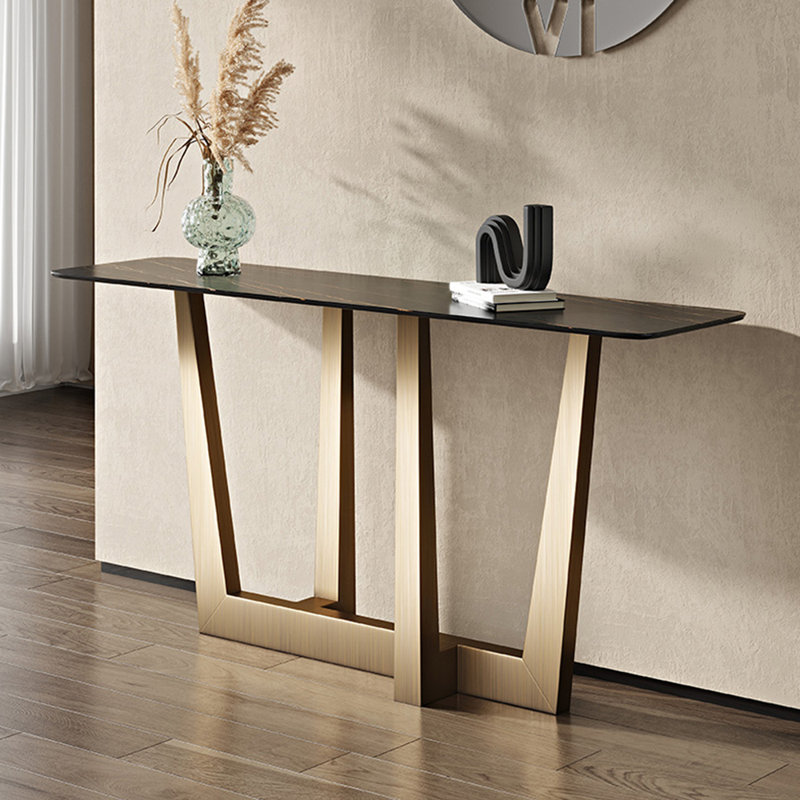 Console de style italien simple et luxueuse, H 31,5 po x l 55,1 po x P 15,7 po