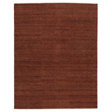 Smith Wool Geometric Area Rug in Rusty Red