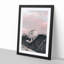 The Pink Mountain in Abstract - Picture Frame Graphic Art Print-55763414-55763415