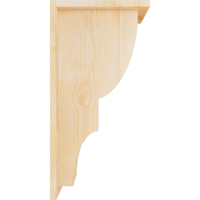 Corbeau Ridgewood avec contre-plaque, H 24 po x l 6 po x P 12 po, Sapin de Douglas, Sciage brut