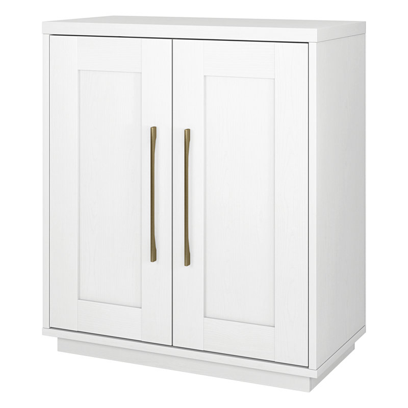 Armoire d'appoint rectangulaire blanche Tillman, Blanc