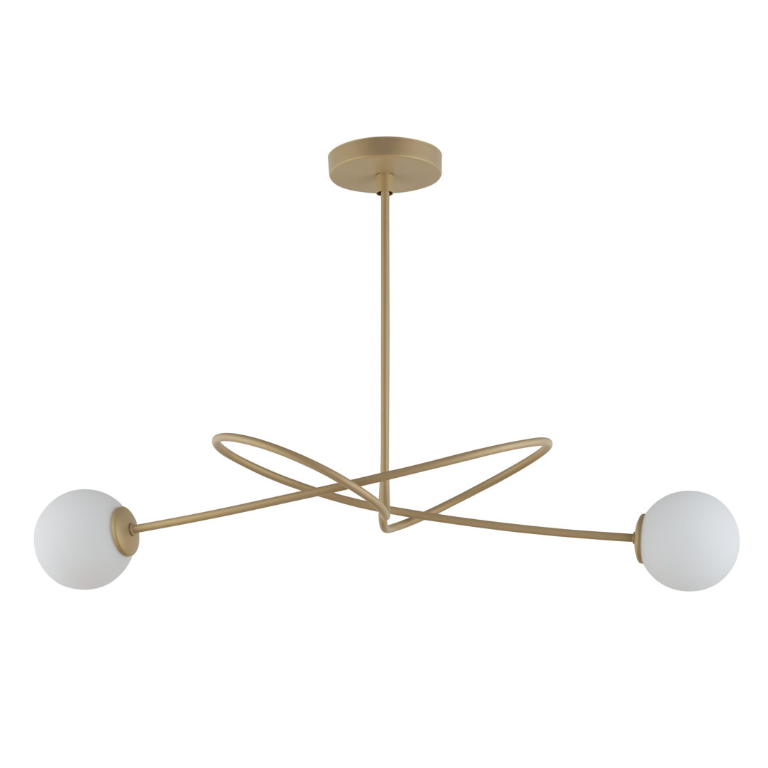 Winder 2-Light 80cm Semi Flush Mount