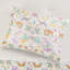 Housse de couette avec imprimé tigre et bordure florale pour chambre à coucher-128135072