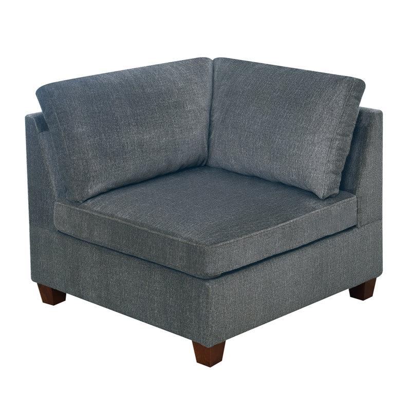 MODULA SET - 5PC Chenille Fabric Sectional Sofa