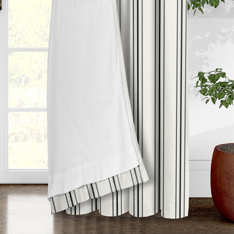August Stripe, 50" W x 216" L, Ebony