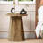 Farmhouse Round End Table with Octagonal Base
