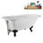 62" Streamline Clawfoot Tub,Tray,Drain, Clawfeet-101628982-102218225