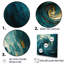 Teal Majestic Motion IV - Abstract Spirals, impression sur toile_106119-1014673239-1014673240