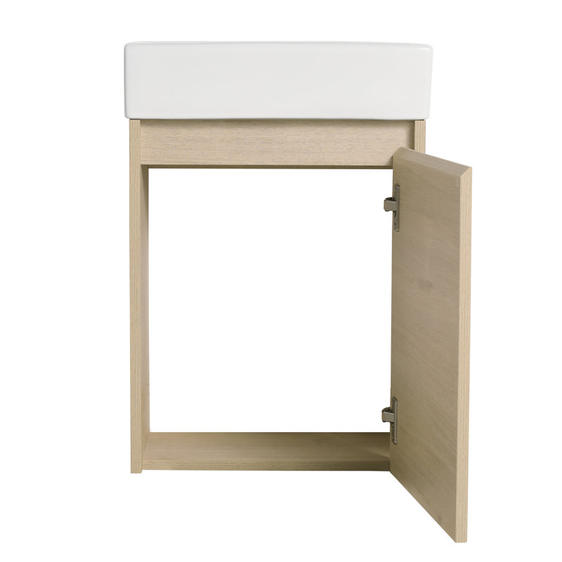 Seychelle 16.1'' Single Bathroom Vanity with Ceramic Top