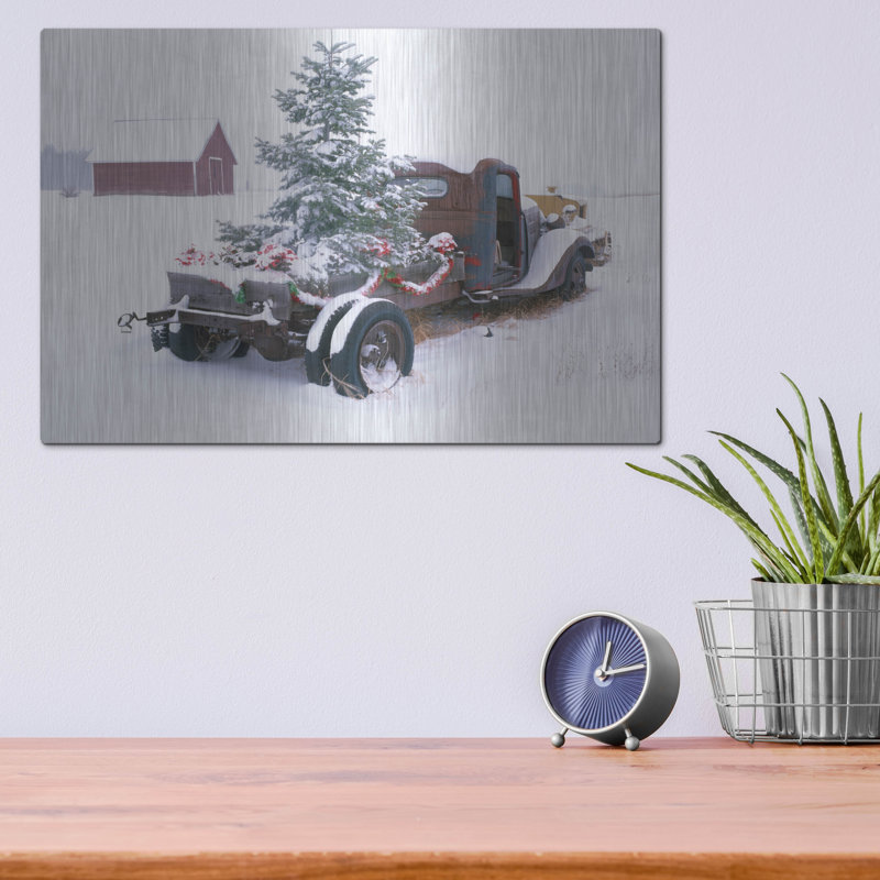 «Christmas Truck» par Dennis Frates, H 12 po x l 16 po