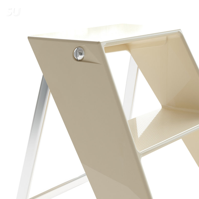 Tabouret d'échelle pliant multifonctionnel avec bords antidérapants, idéal pour la maison comme table, tabouret ou bibliothèque.