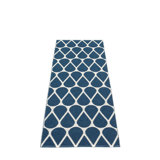 Otis Geometric Area Rug in Ocean Blue/Ivory