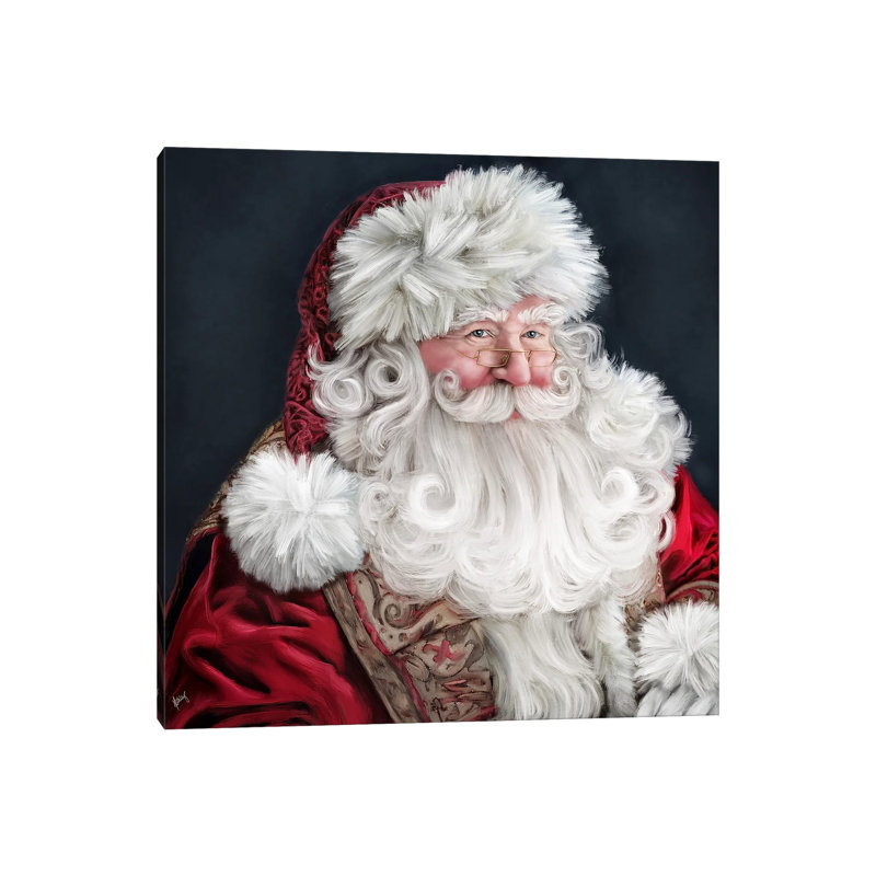 Saint-Nicolas, reproduction d'art sur toile tendue, Toile tendue, Ne s’applique pas, 12" H x 12" W