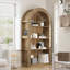 78.74" Tall 4-Tier Arched Bookcase with Open Display Storage Shelf-557577982