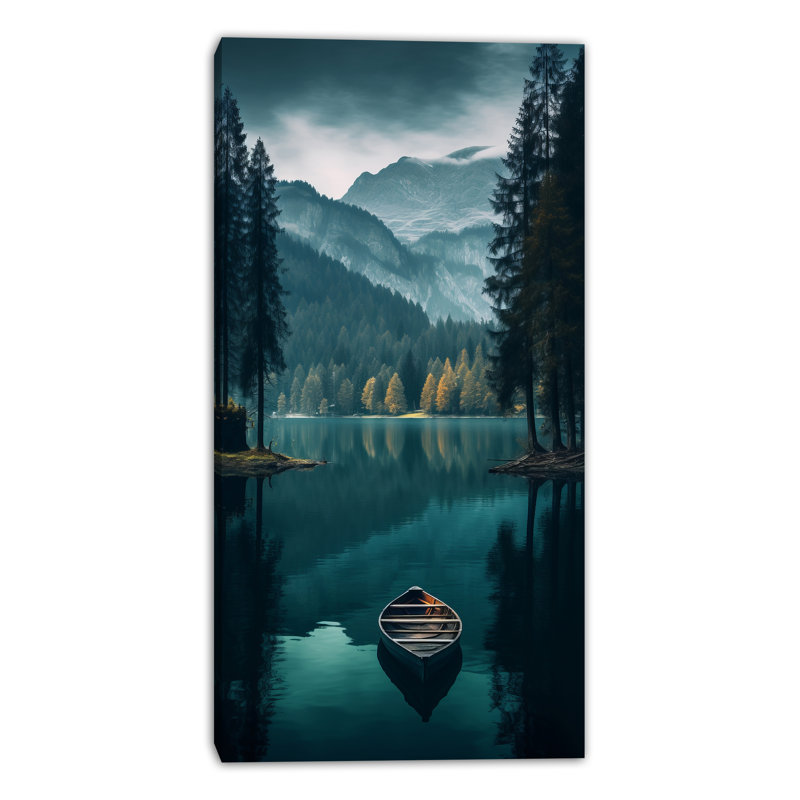 Art mural sur toile Alpine Stillness, H 42 po x l 24 po