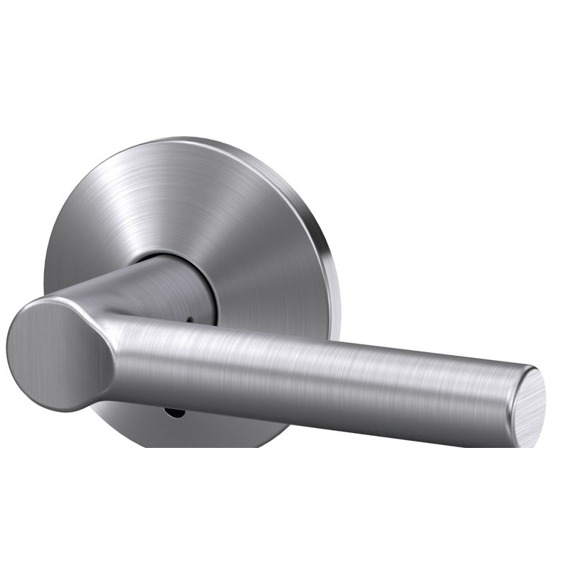 Custom Broadway Non-Turning Lever with Kinsler Trim, Satin Chrome