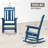 Chiemi HDPS Modern Resin Rocking Adirondack Chair-37997488