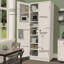Garde-manger en métal robuste de 72 pouces avec assemblage sans outil et cinq tablettes réglables pour un rangement flexible et durable.