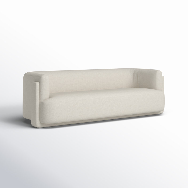 Hartley 95" Sofa, Dove Crescent Rayon/Viscose