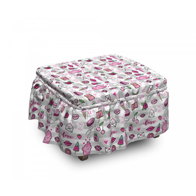 Box Cushion Ottoman Slipcover