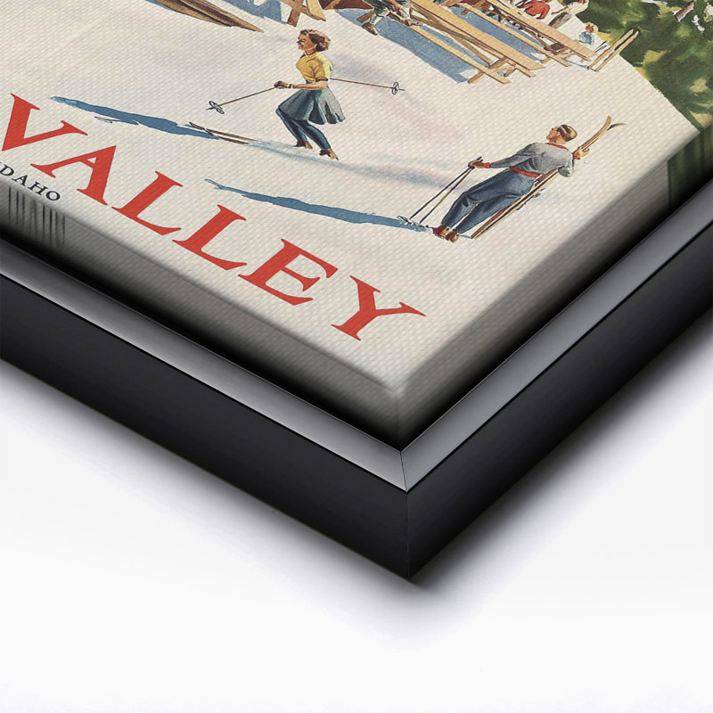 Sun Valley, Black Framed, Canvas, 18"H x 24"W